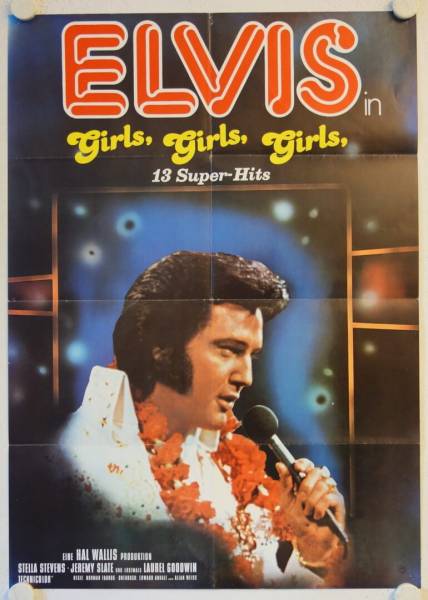 Girls Girls Girls originales deutsches Filmplakat (R70s)